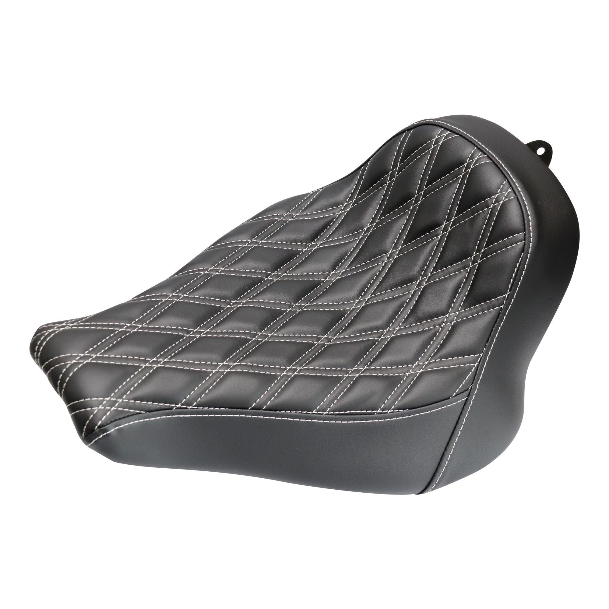 Hoprousa Motorcycle Low-Profile Driver Diamond Stripe Stitch Style