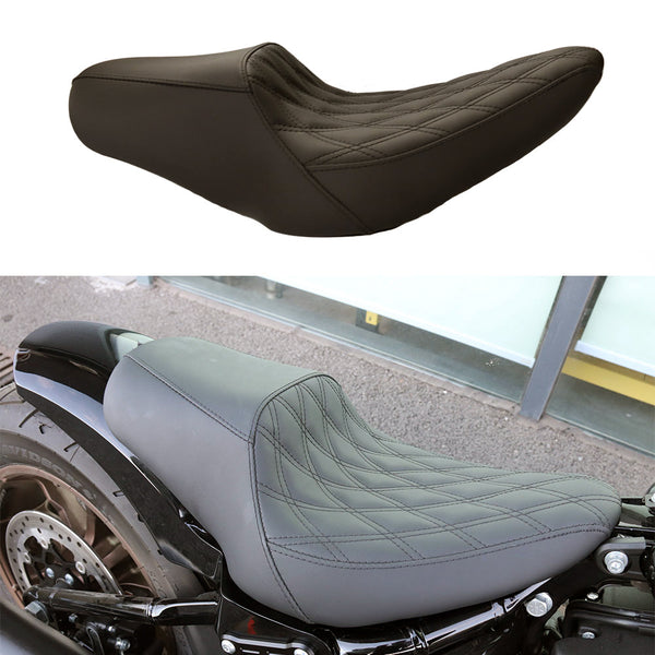 Hoprousa Motorcycle Low-Profile Driver Diamond Stripe Stitch Style