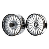 Hoprousa Chrome Front 18x4.25 21x3.5 23x3.75 21x5.5 Inch Rear 18x8.5 Inch Harley Wheels For Harley Davidson Softail Fat Boy 2018-2024, Tubeless Wheels Rims