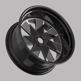 Hoprousa Motorcycle 3D Forged Custom Front Rear Windmill Wheel Black For Harley Davidson 2018-2024 Breakout Fatboy