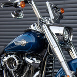 Hoprousa Chrome 10" Rise HandleBar for Harley Davidson Softail 2018-later Fatboy