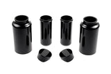 Hoprousa Motorcycle Black Steel Front Full Fork Cover Boot Set Uper Lower Tube Caps Fit For Harley Davidson 2018+ Softail Breakout Street Bob