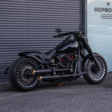 Hoprousa GT Gloss Black Short Rear Fender  With Brake Turn Lights for '18-Later Harley Fatboy Breakout 260mm Rear Tire