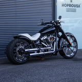 Hoprousa Motorcycle Front Rear Wheels 3D Ape Custom Forged Gloss Black Rims 18X4.5inch 21x3.5inch 18x8.5inch For Harley Sotail Brekout Fat Boy 2018-2024