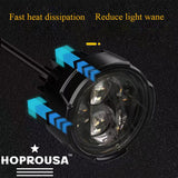 Hoprousa Motorcycle LED Auxiliary Driving Fog Spotlight Engine Guard Mounted Light For Harley Davidson 1 Pair