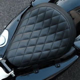 Hoprousa Motorcycle Seat, The Solo Seat Fits for Harley Davidson Sportster 2004-2023. Black Diamond Pad Seat